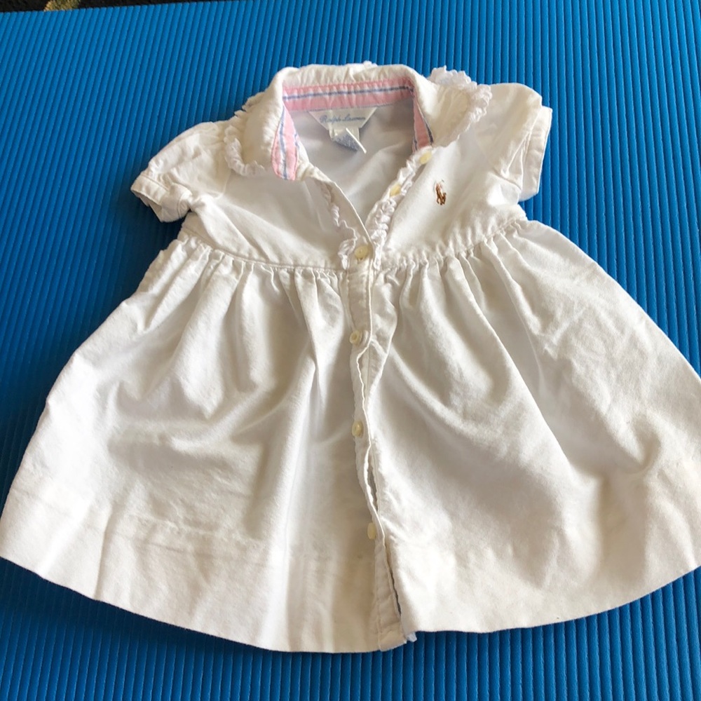 Ralph Lauren baby girl dress. Size 6M.
